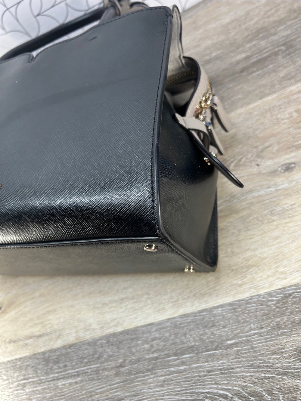 8554 Kate Spade black gray Spencer satchel 270968554 - Picture 13 of 14